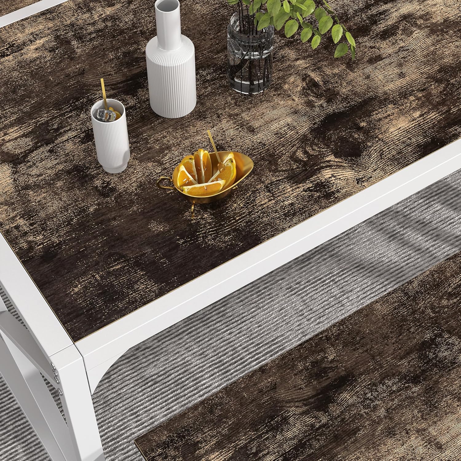 VECELO Kitchen Table with 2 Benches for 4 - VECELO