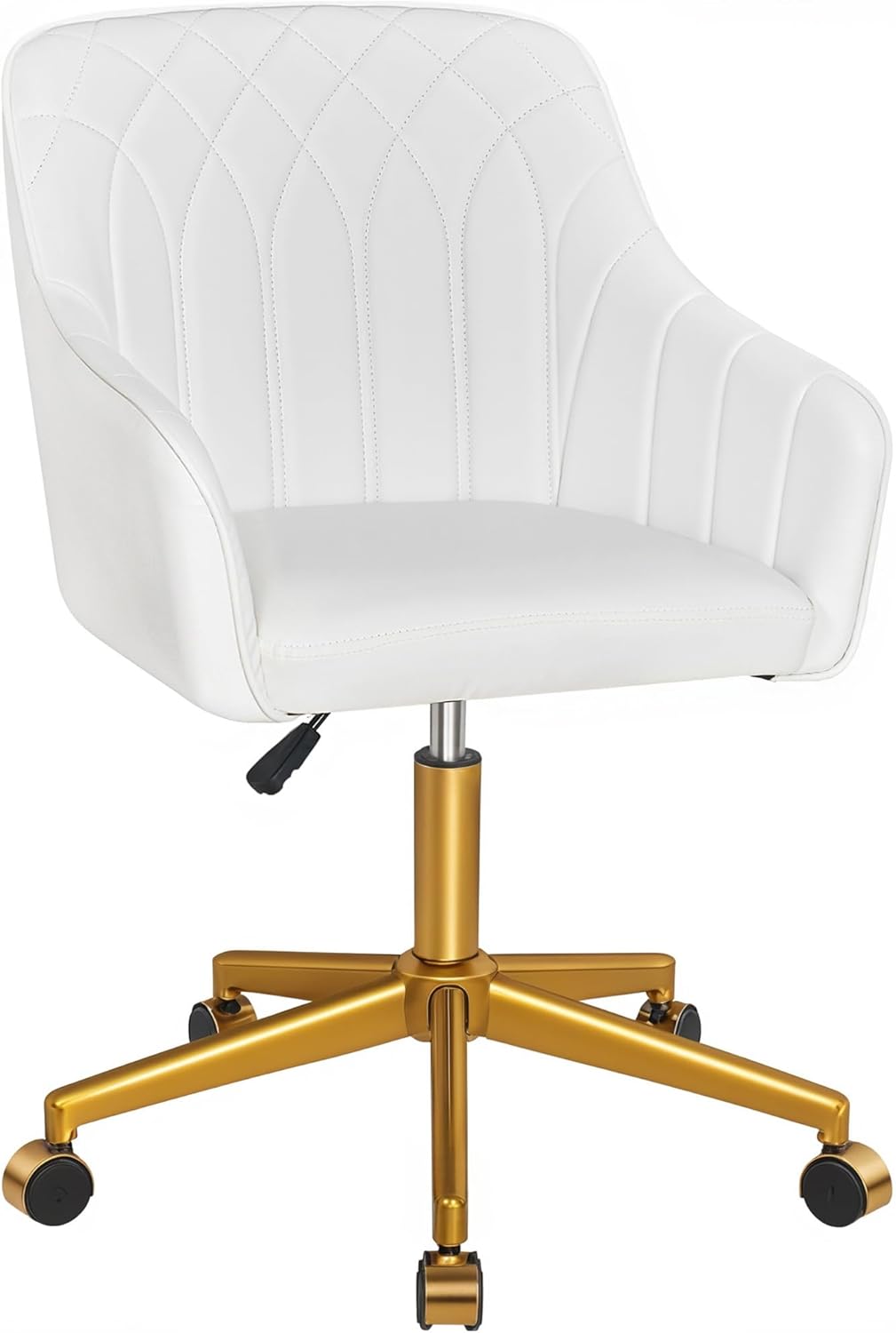 VECELO Modern PU Swivel Home Office Desk Chair - Main Image