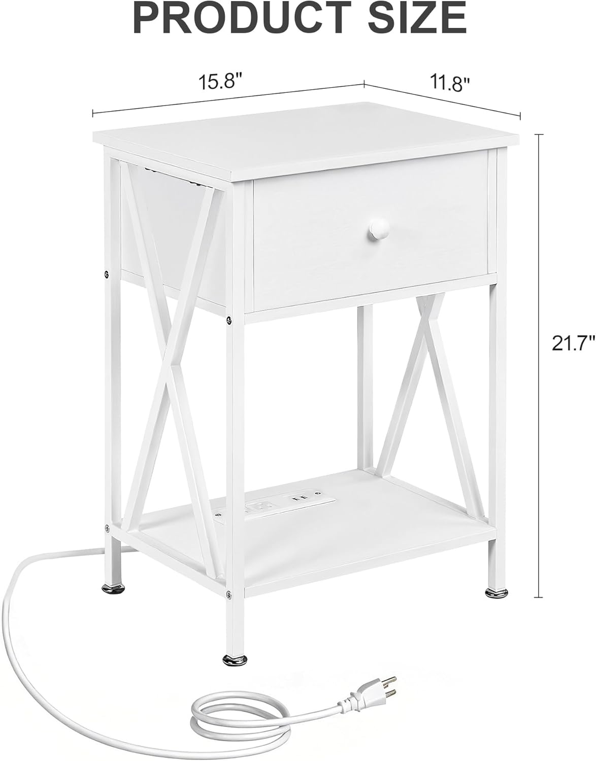 VECELO Nightstand Set of 2