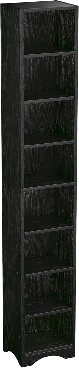 VECELO 8-Tier Tall Narrow Bookshelf