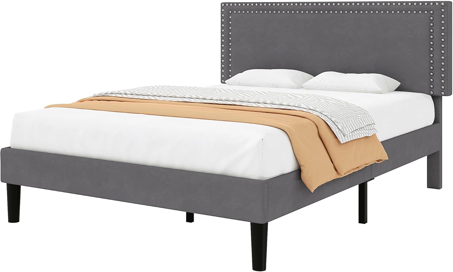 VECELO Modern Platform Bed Frame/Mattress Foundation