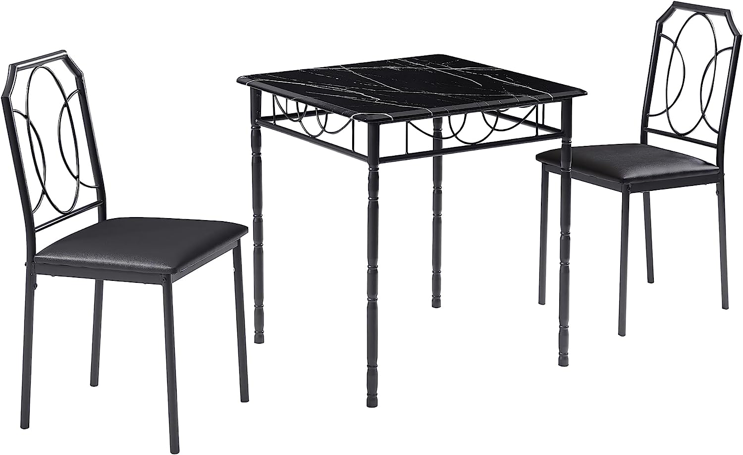 VECELO Modern 5 Pieces Dining Table Set