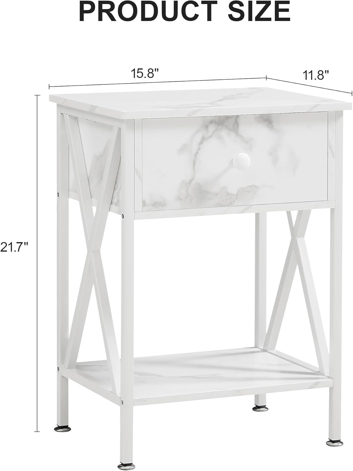 VECELO Nightstand Set of 2