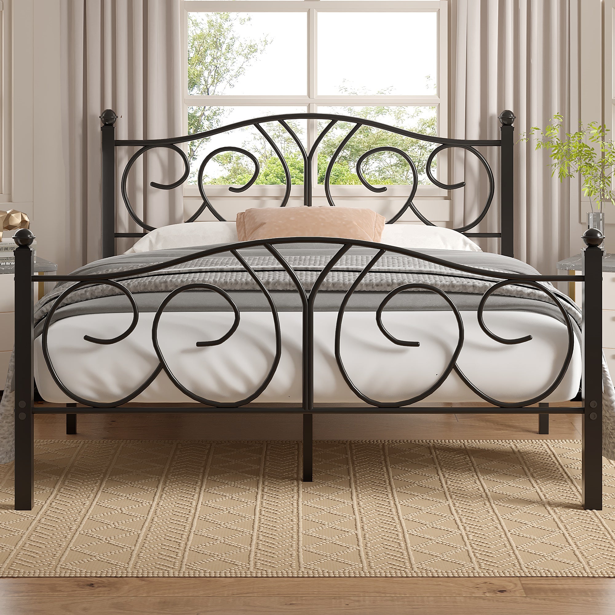 VECELO Metal Platform Bed Frame/Mattress Foundation