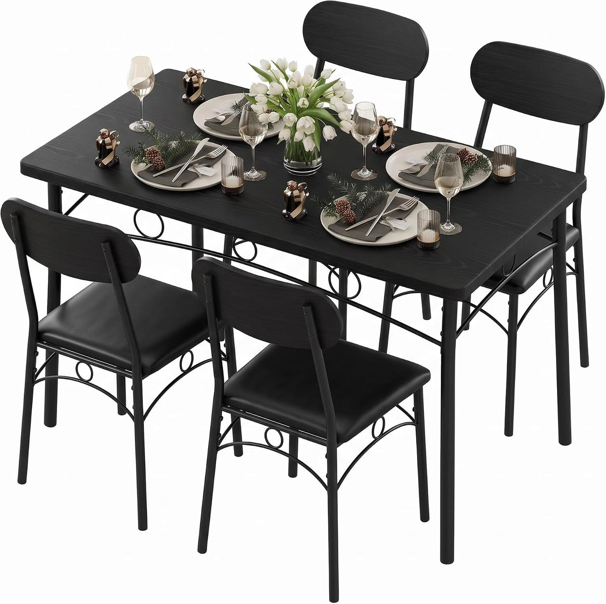 VECELO Dining Table Set