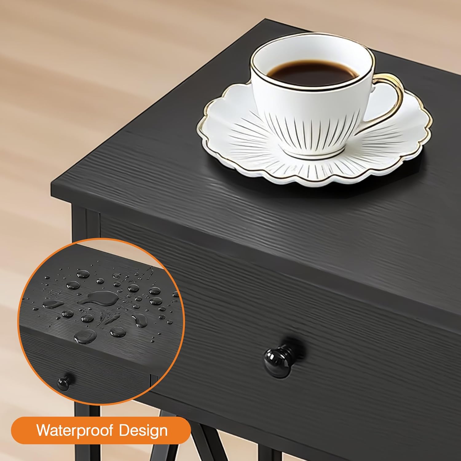 VECELO Nightstand Set of 2