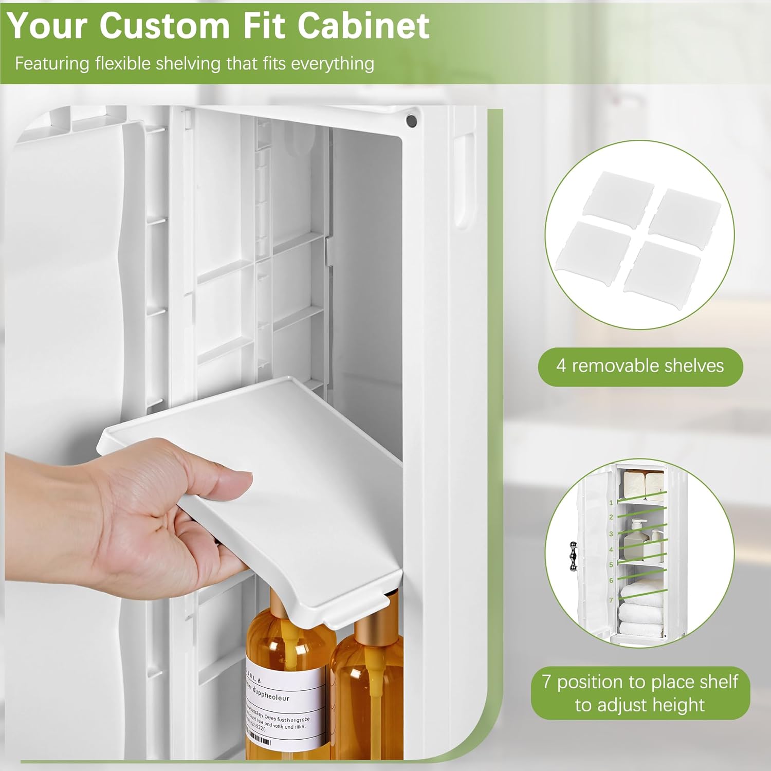 VECELO Narrow Storage Cabinet