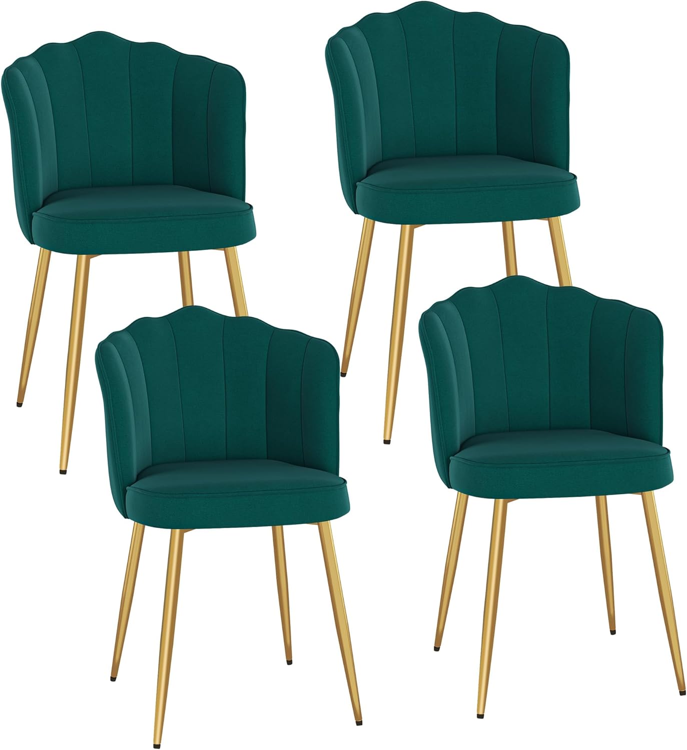 VECELO Velvet Dining Chairs Set of 4