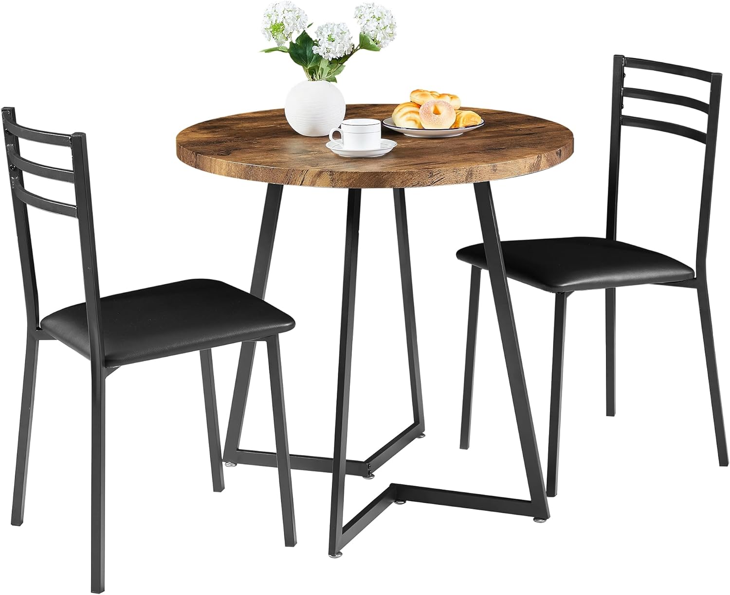 VECELO 3 Piece Kitchen Dining Room Set - VECELO