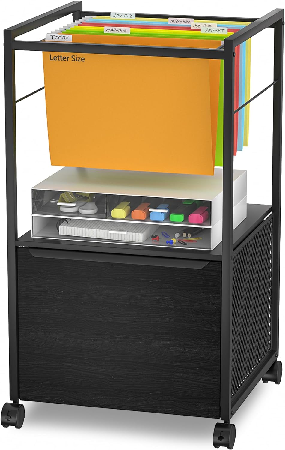 VECELO Filing Cabinet/Organization for Hanging Files