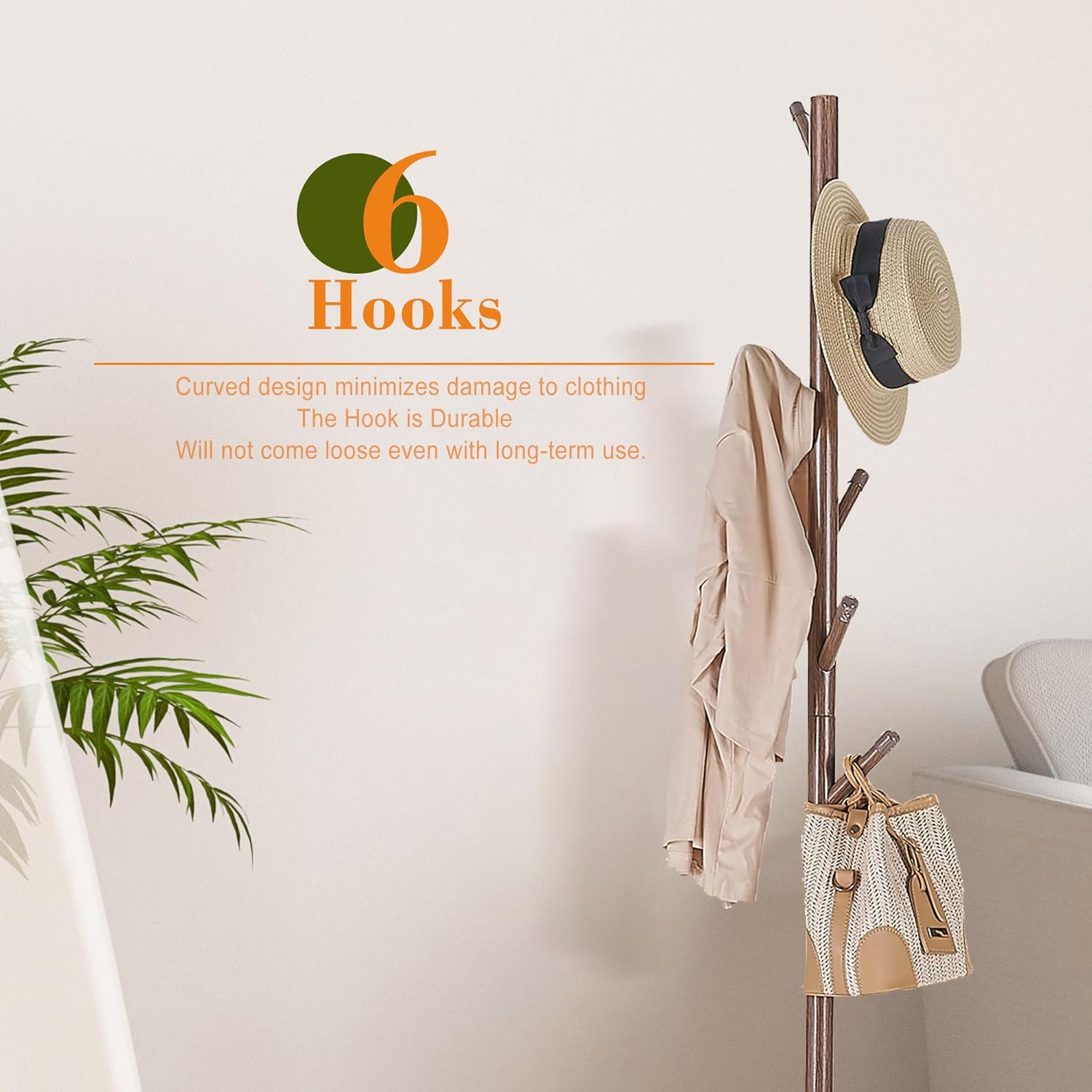 VECELO Coat Rack Freestanding