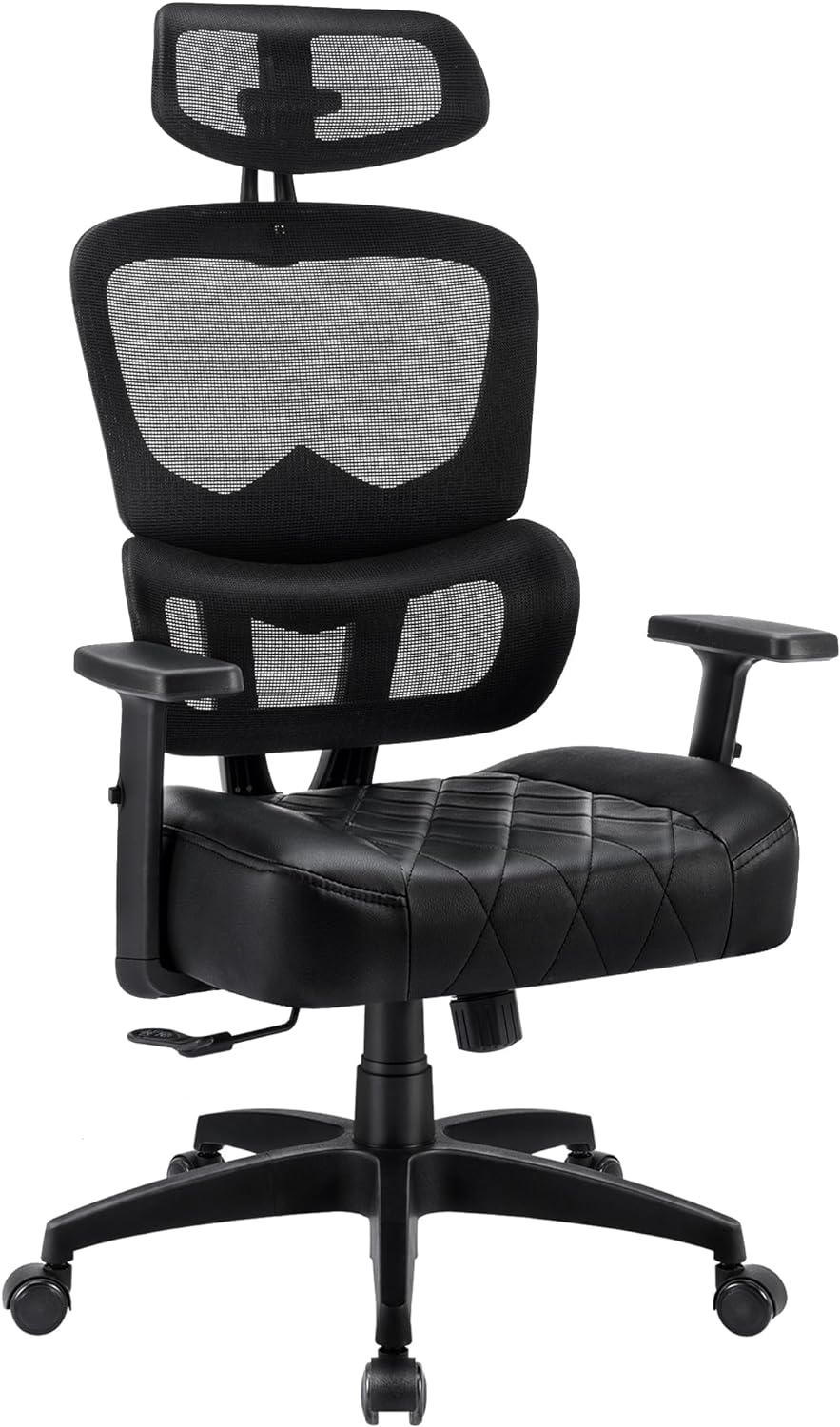 VECELO Tall Swivel Ergonomic High Back Mesh Office Chair with Adjustab