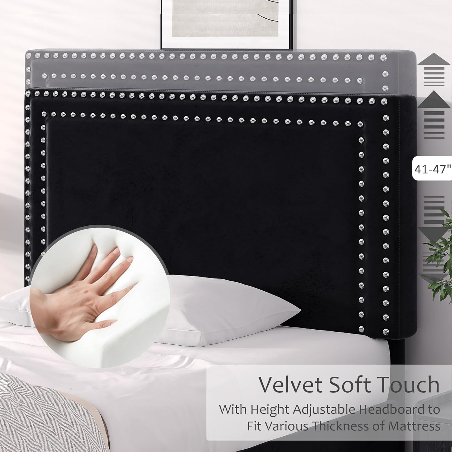 VECELO Modern Platform Bed Frame/Mattress Foundation