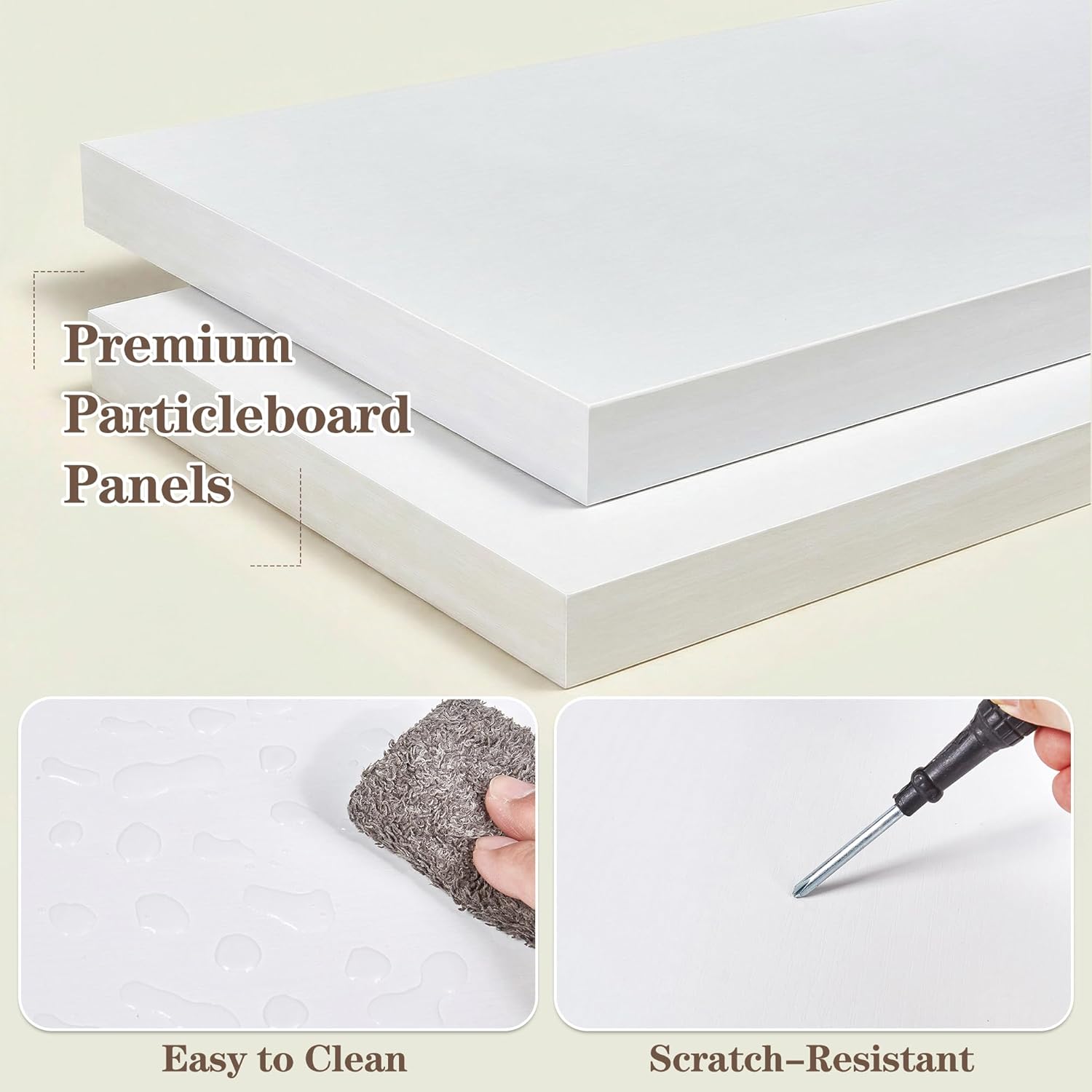 VECELO Wavy Corner Shelf, Decorative 5-Tier Storage Bookshelf