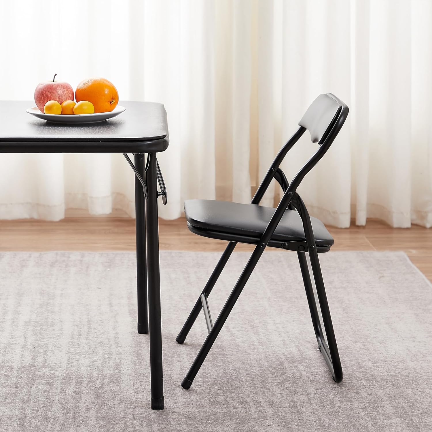 VECELO Kids Folding Activity Table and Chairs 5 Pcs Set/3 Pcs Sets, Portable