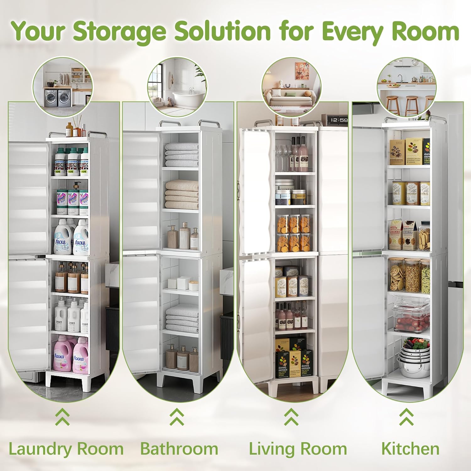VECELO Narrow Storage Cabinet