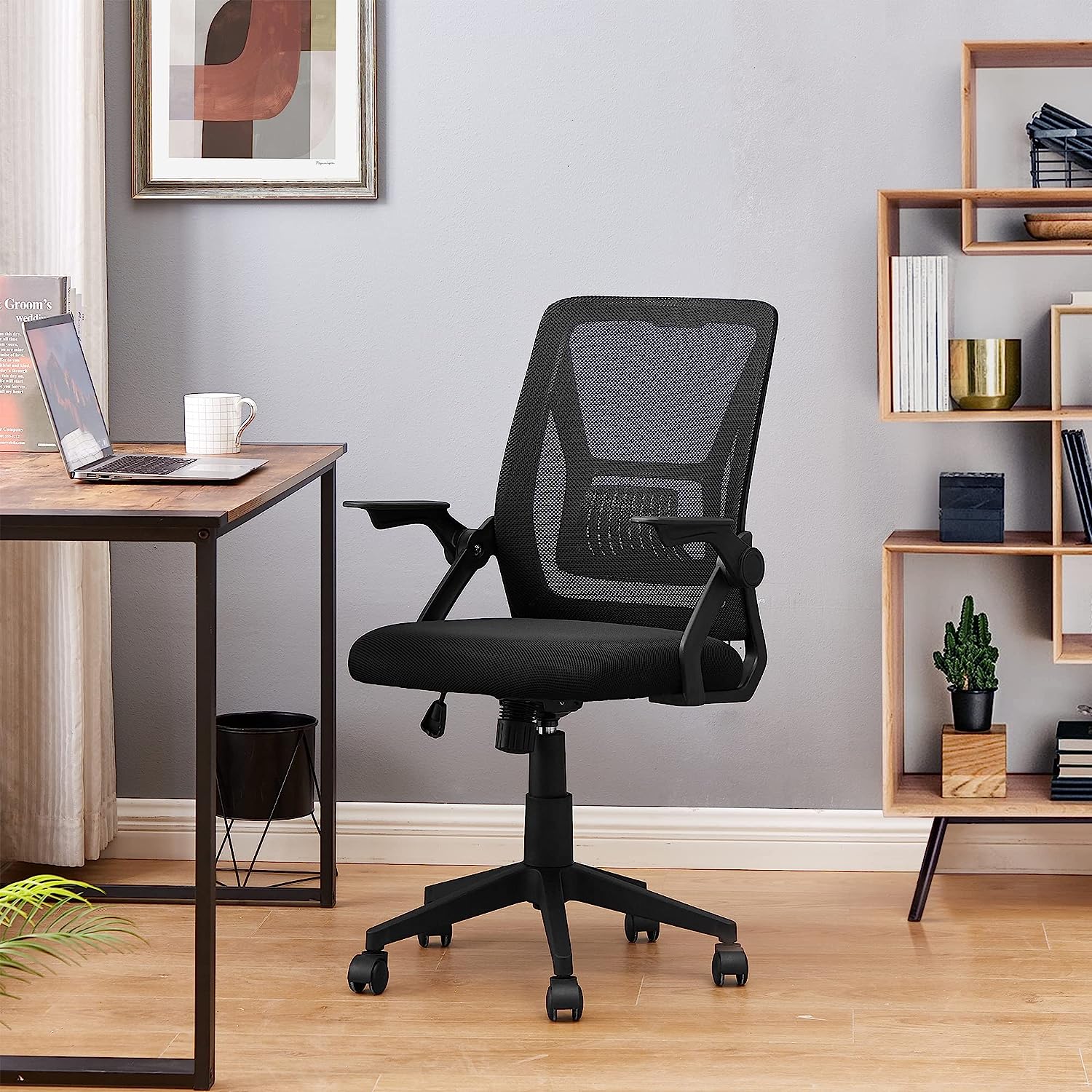 VECELO Mid-Back Swivel Ergonomic Office Chair