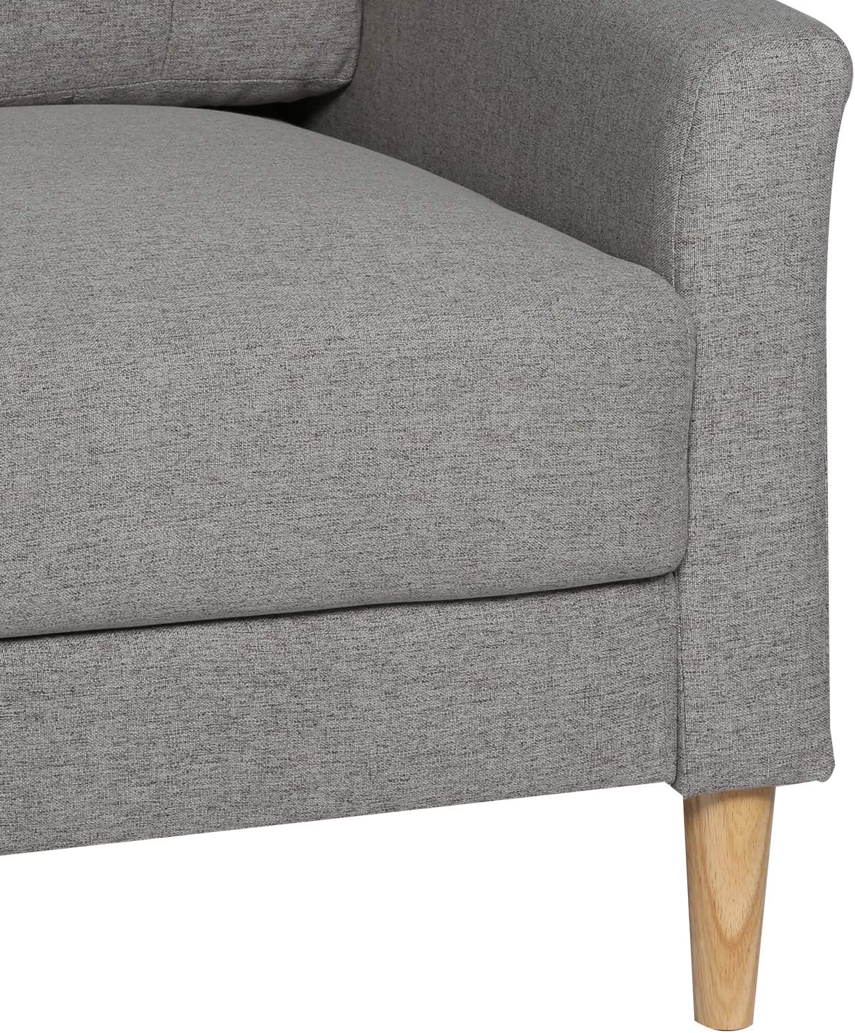 VECELO Modern Tufted Fabric Sofa