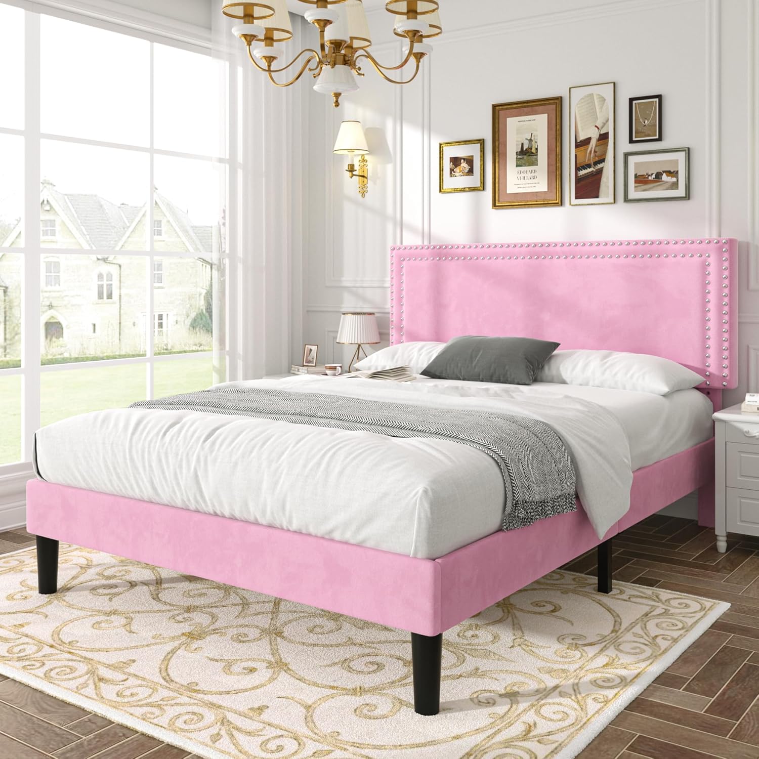 VECELO Modern Platform Bed Frame/Mattress Foundation