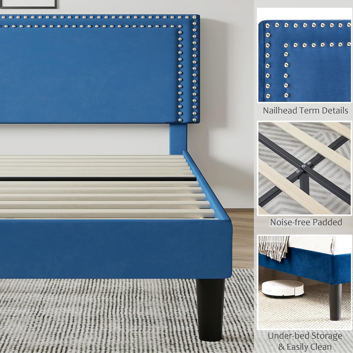 VECELO Modern Platform Bed Frame/Mattress Foundation
