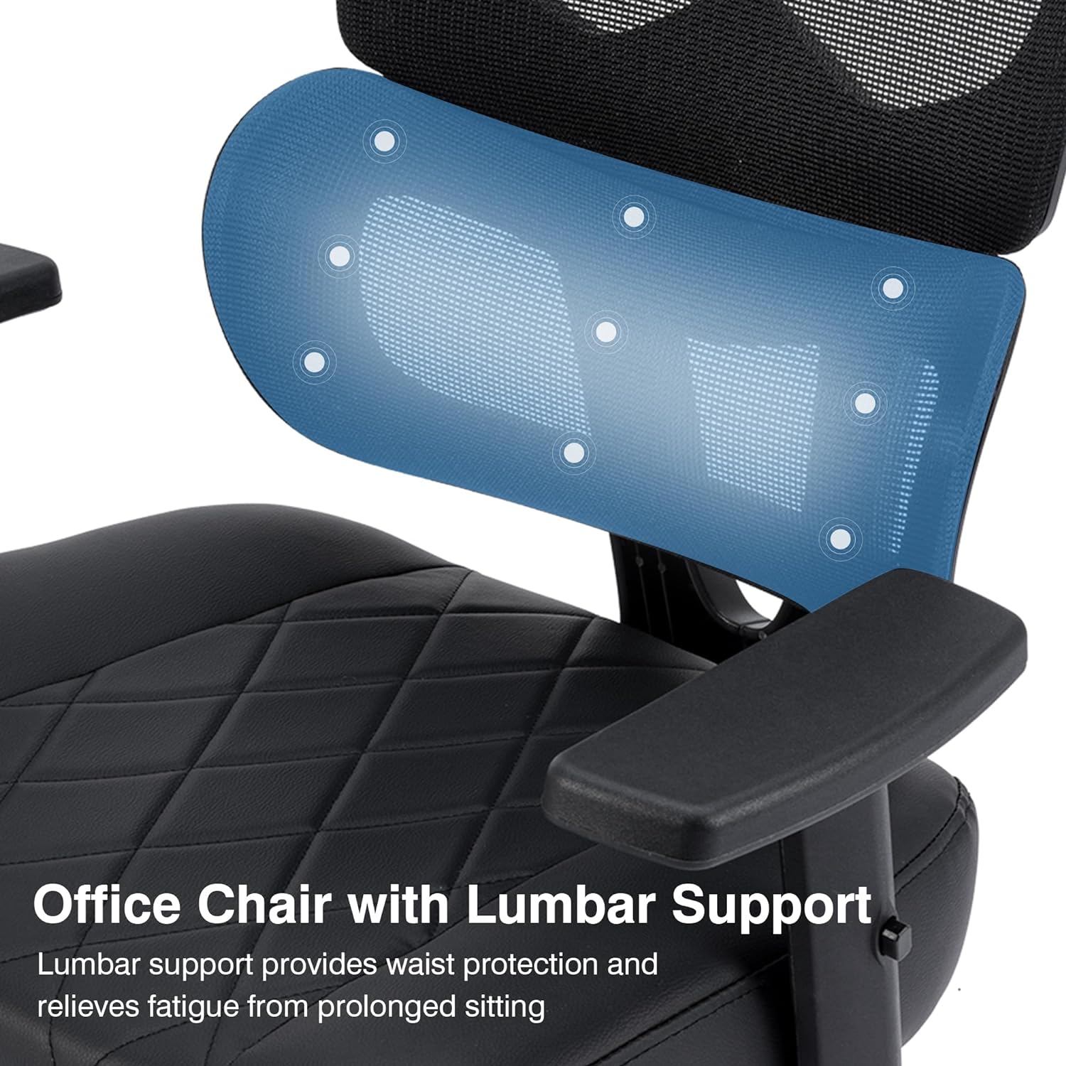 VECELO Tall Swivel Ergonomic High Back Mesh Office Chair with Adjustable Headrest&Armrest