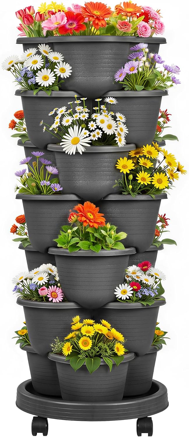 VECELO 7 Tier Vertical Garden Planter