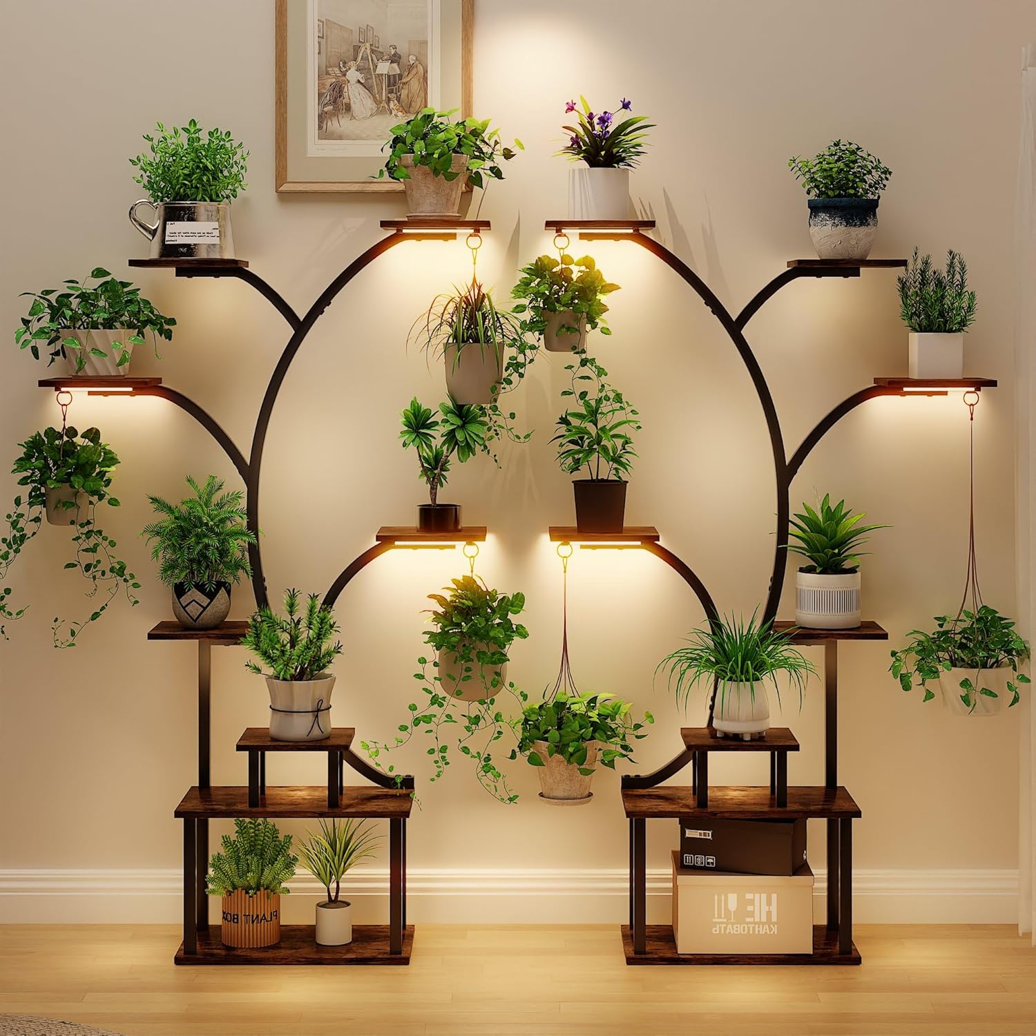 VECELO Plant Stand with Grow Light