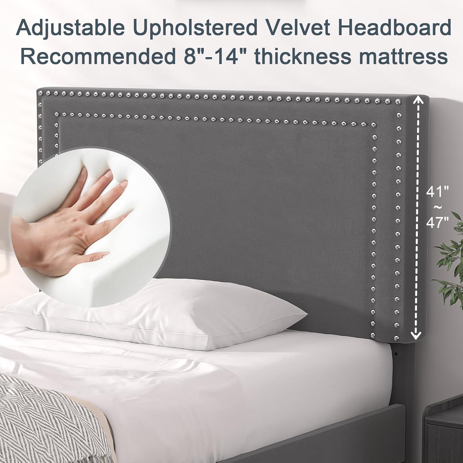 VECELO Modern Platform Bed Frame/Mattress Foundation