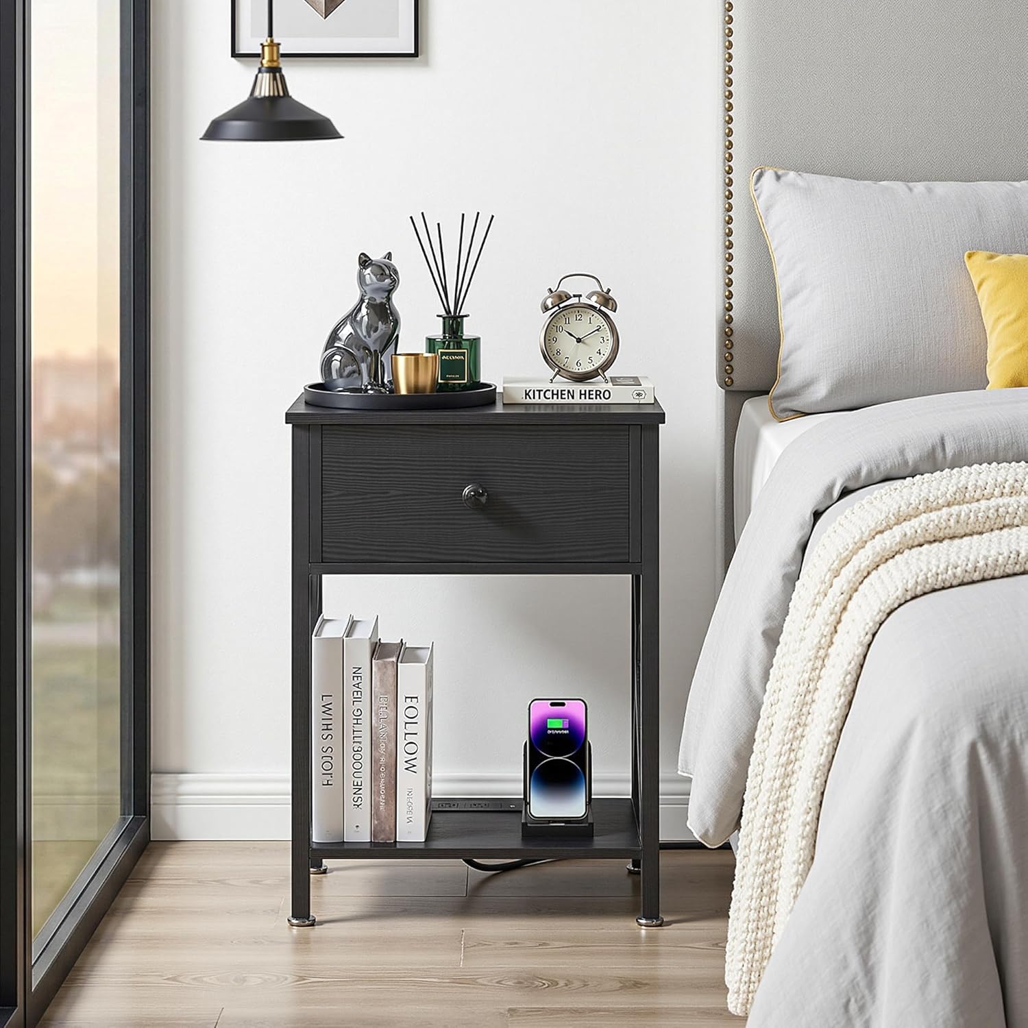 VECELO Nightstand Set of 2