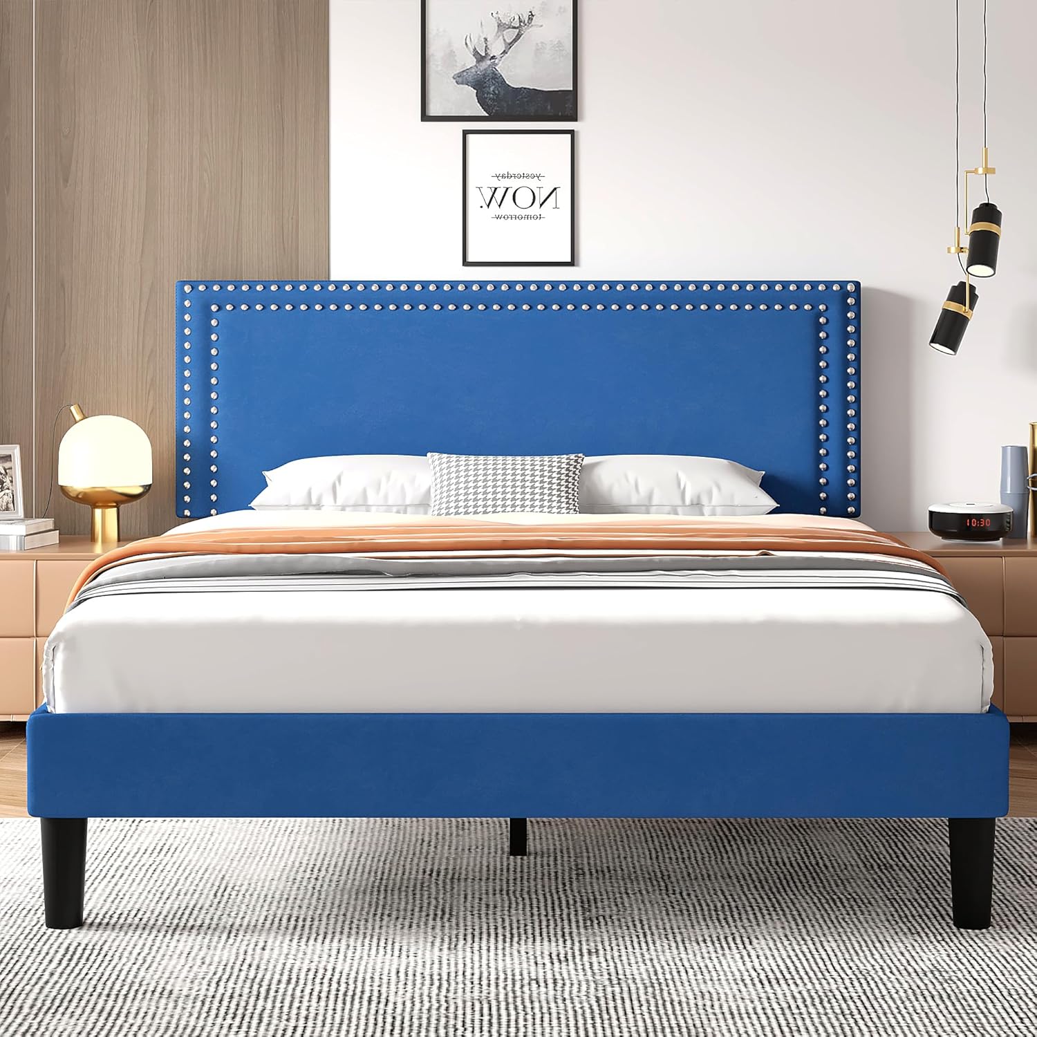 VECELO Modern Platform Bed Frame/Mattress Foundation