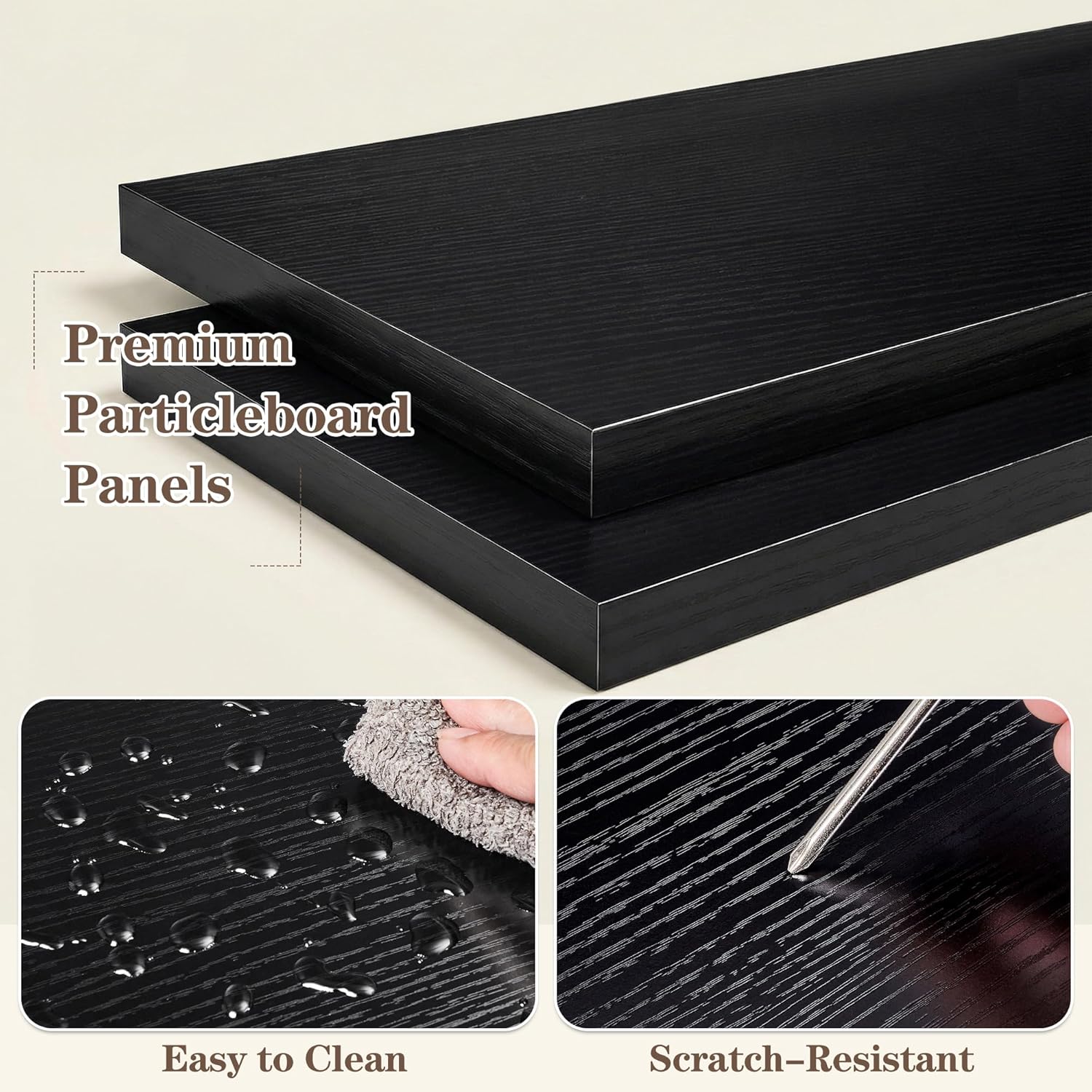 VECELO Wavy Corner Shelf, Decorative 5-Tier Storage Bookshelf