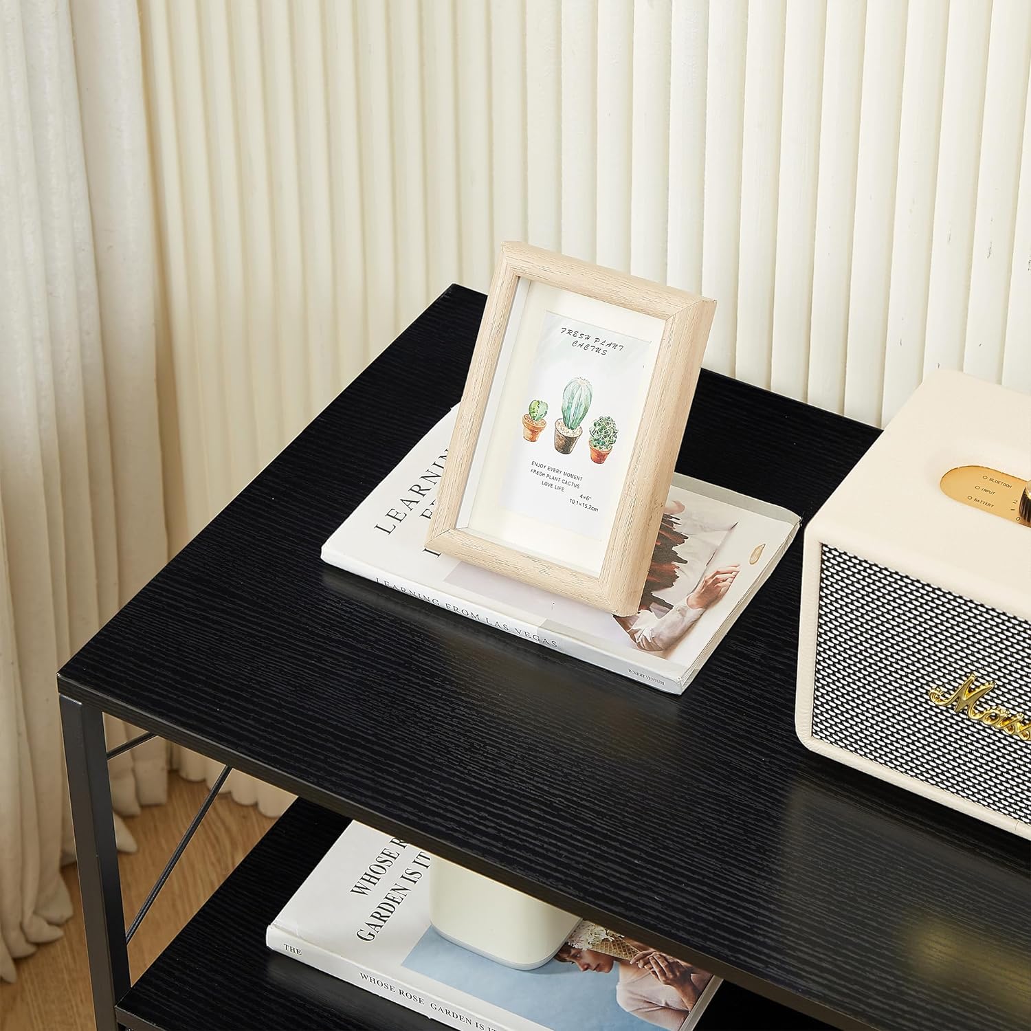 VECELO 3 Drawer Lateral File Cabinet, Rolling Printer Stand with Open Storage Shelf - VECELO