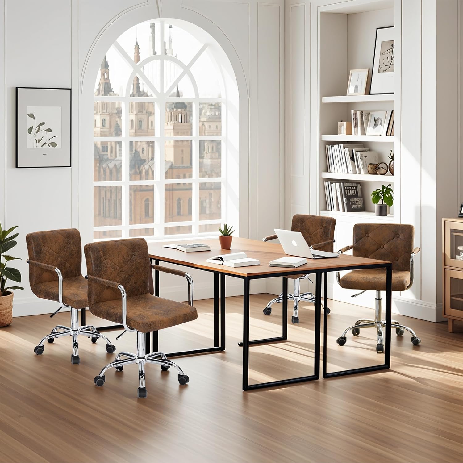 VECELO Mid-Back Home Office Desk Chair