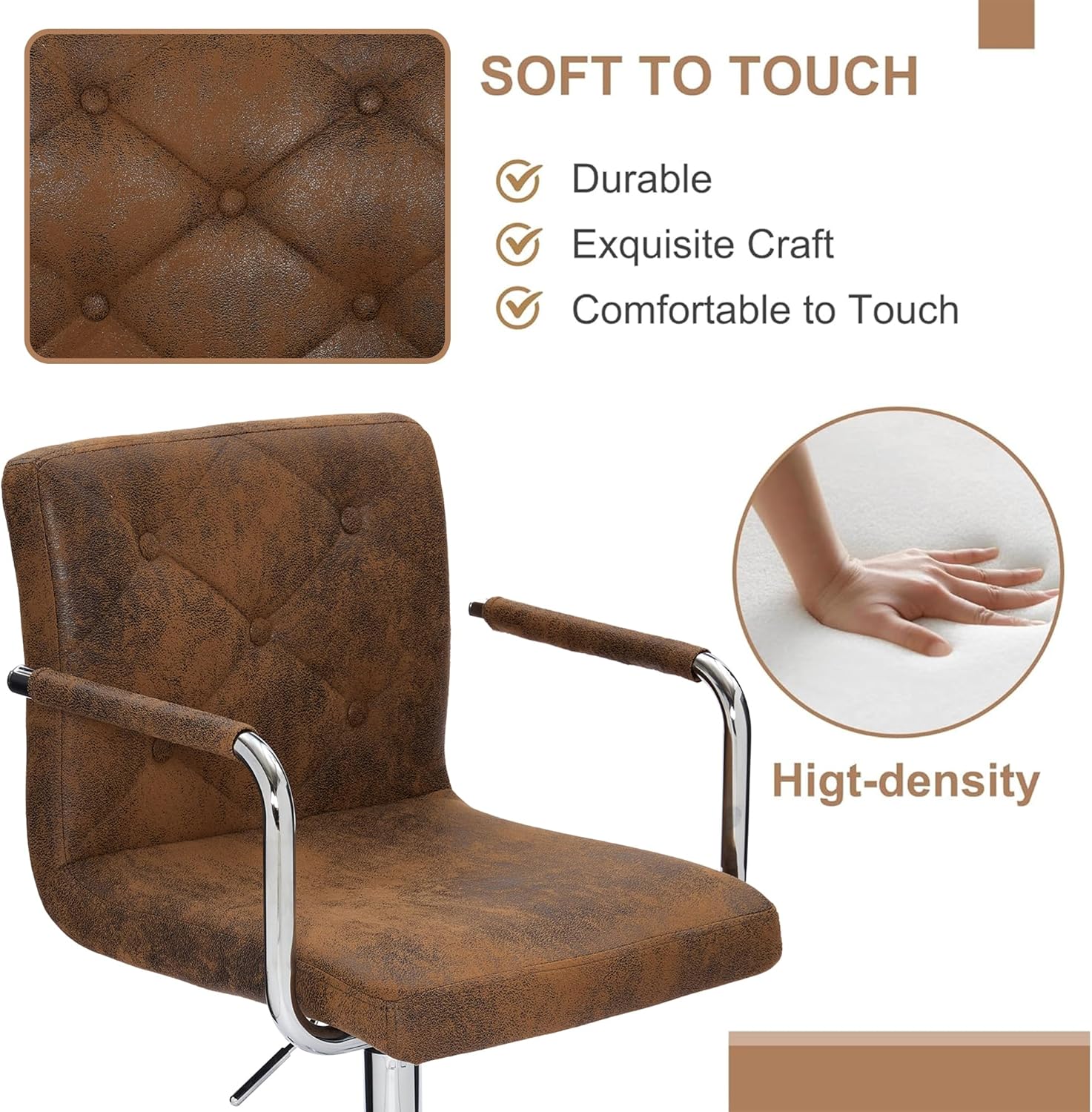 VECELO Mid-Back Home Office Desk Chair