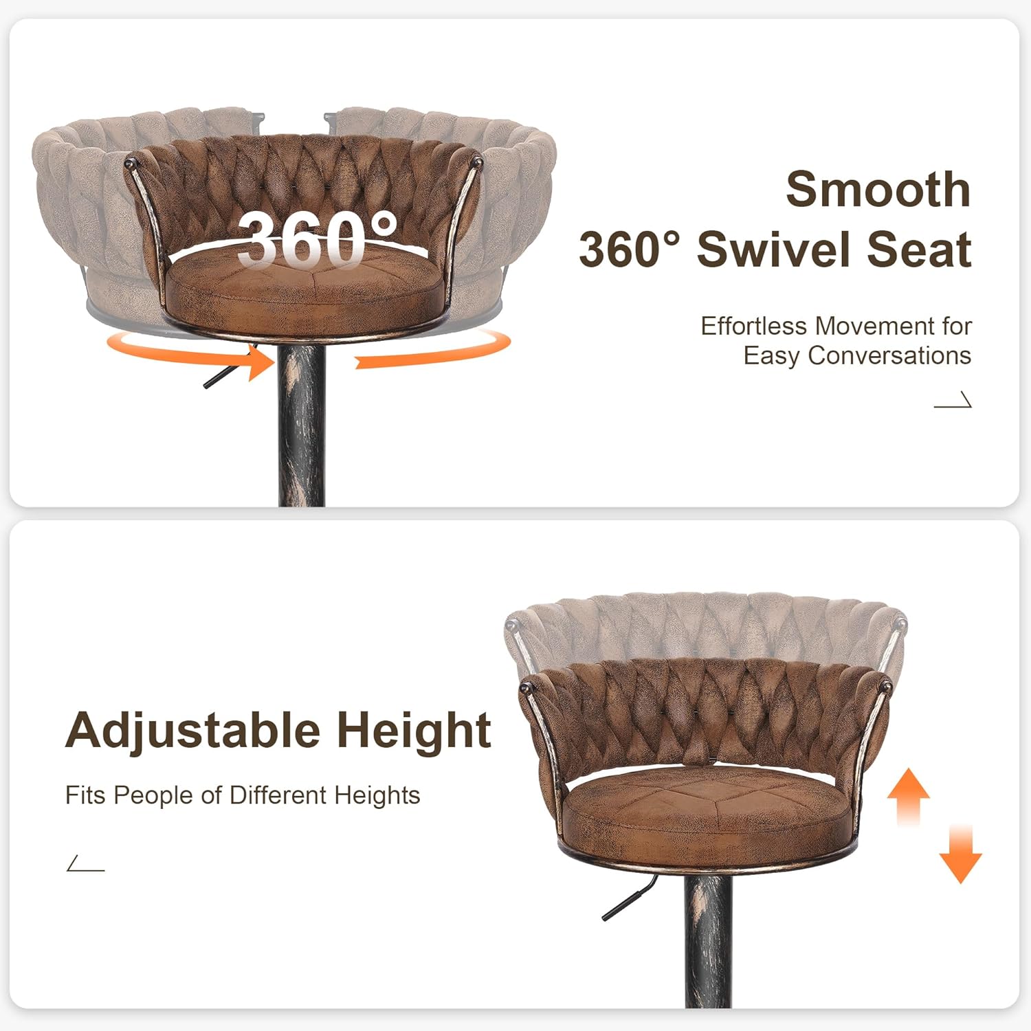 VECELO Bar Stools