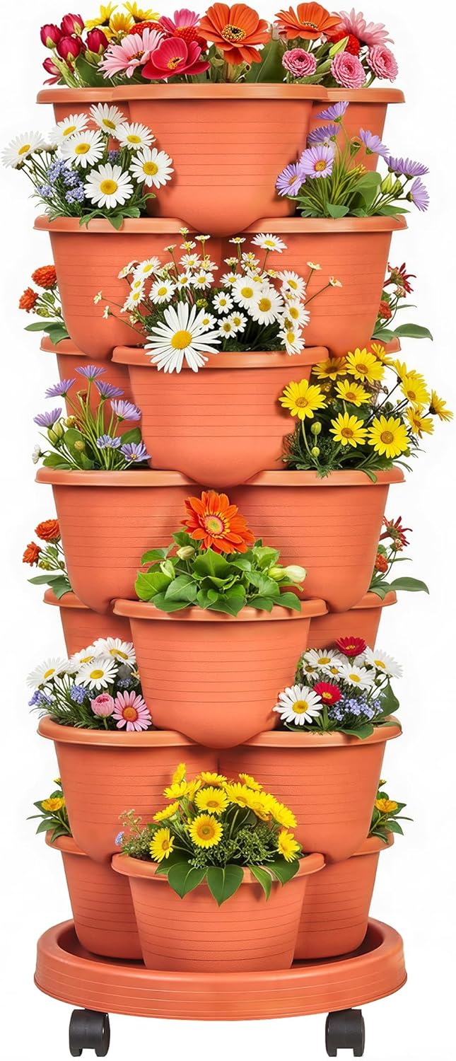 VECELO 7 Tier Vertical Garden Planter