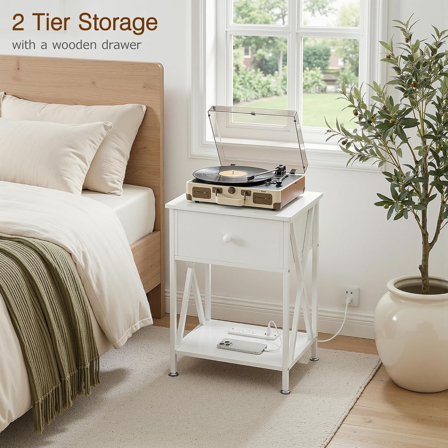 VECELO Nightstand Set of 2