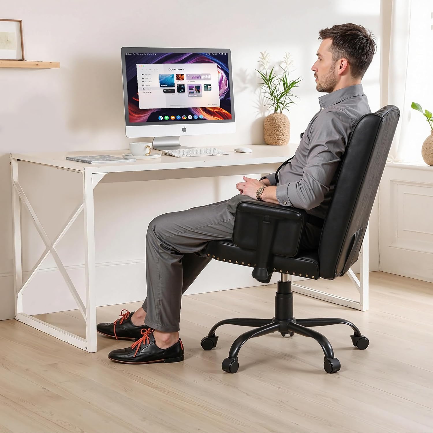 VECELO Ergonomic Office Chair – High Backrest with Tilt