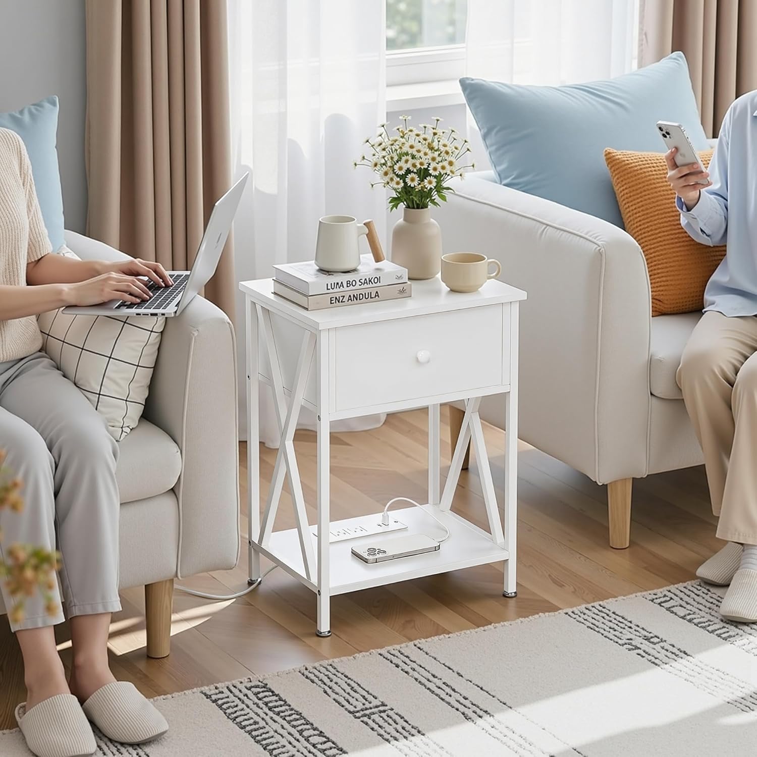 VECELO Nightstand Set of 2