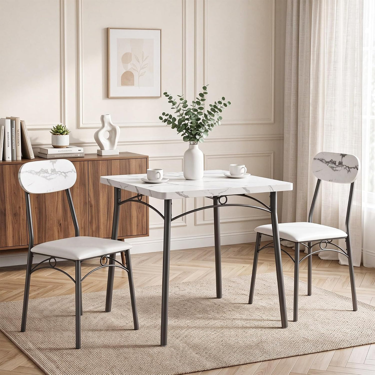 VECELO Dining Table Set