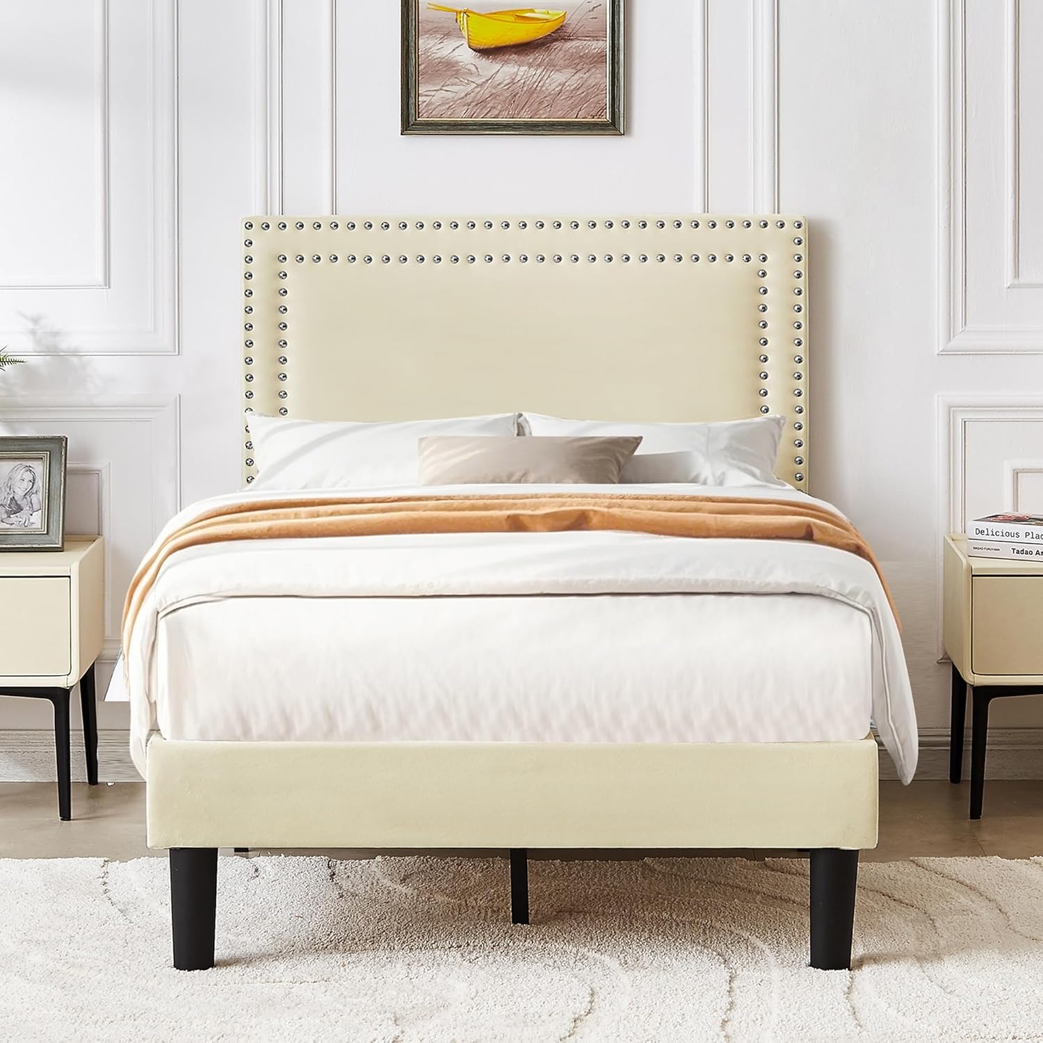 VECELO Modern Platform Bed Frame/Mattress Foundation