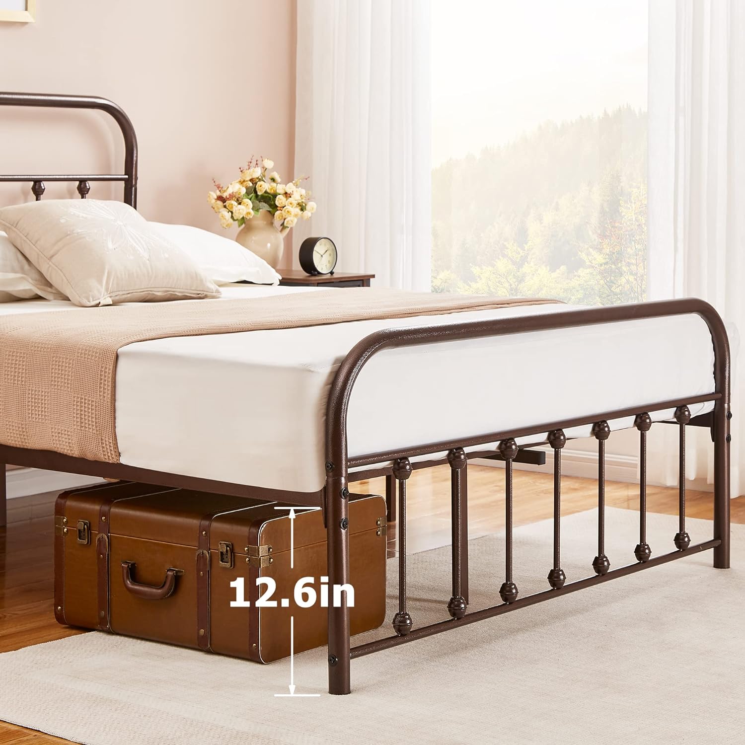 VECELO Metal Platform Bed Frame Mattress Foundation Modern&Simple Style