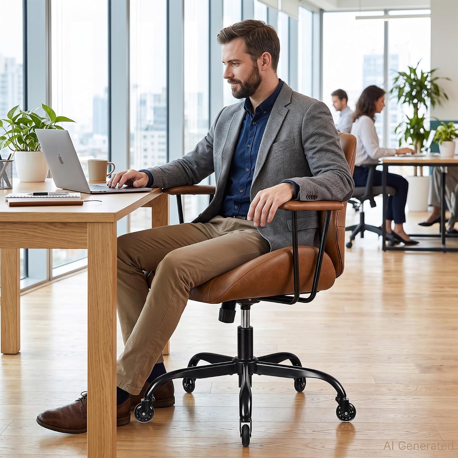 VECELO Ergonomic Office Chair with Removable Armrests