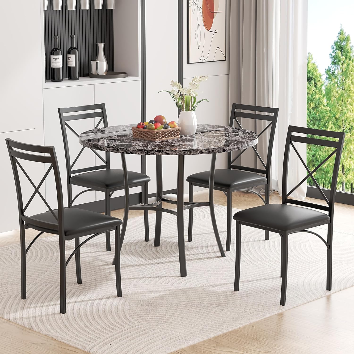 Faux Marble Dining Dining Sets At Big Lots Round Dining Table Big