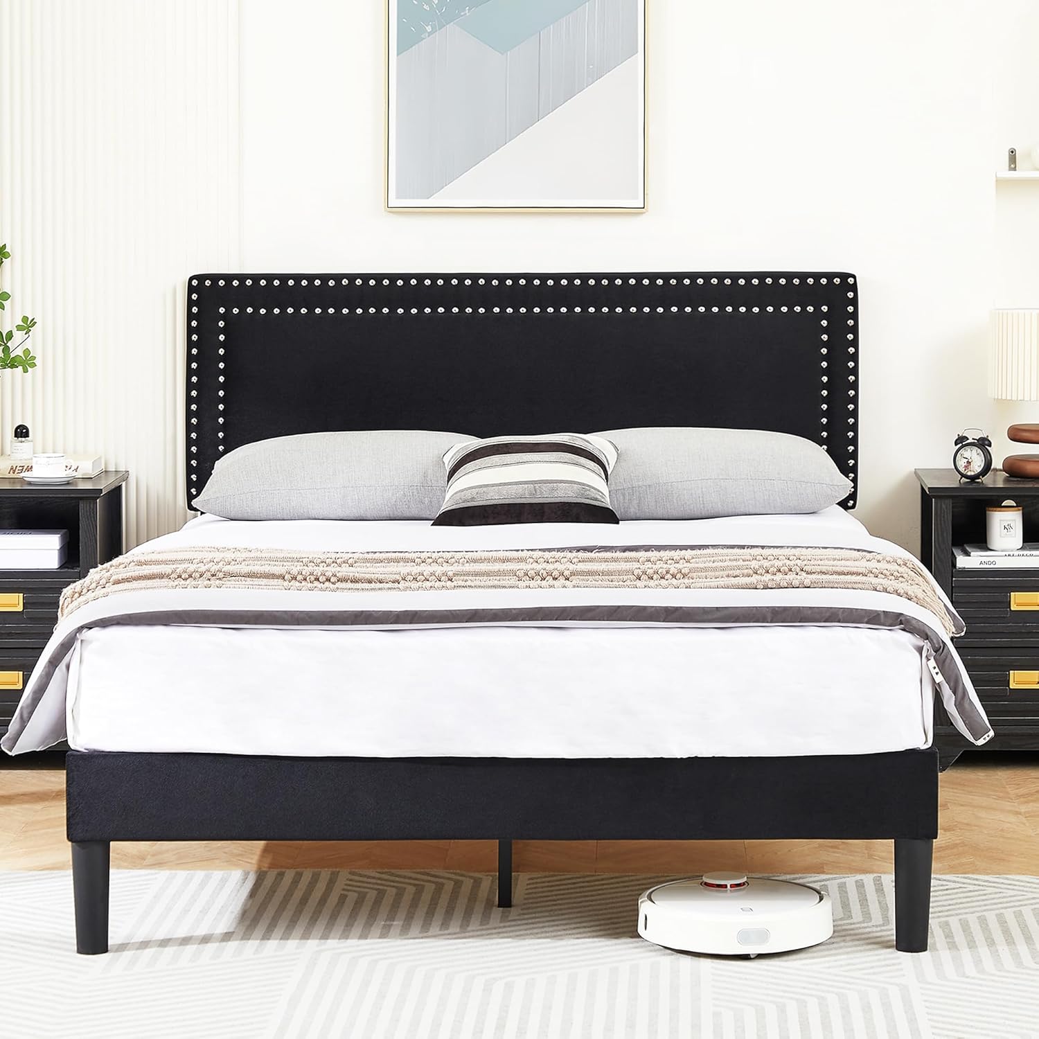 VECELO Modern Platform Bed Frame/Mattress Foundation
