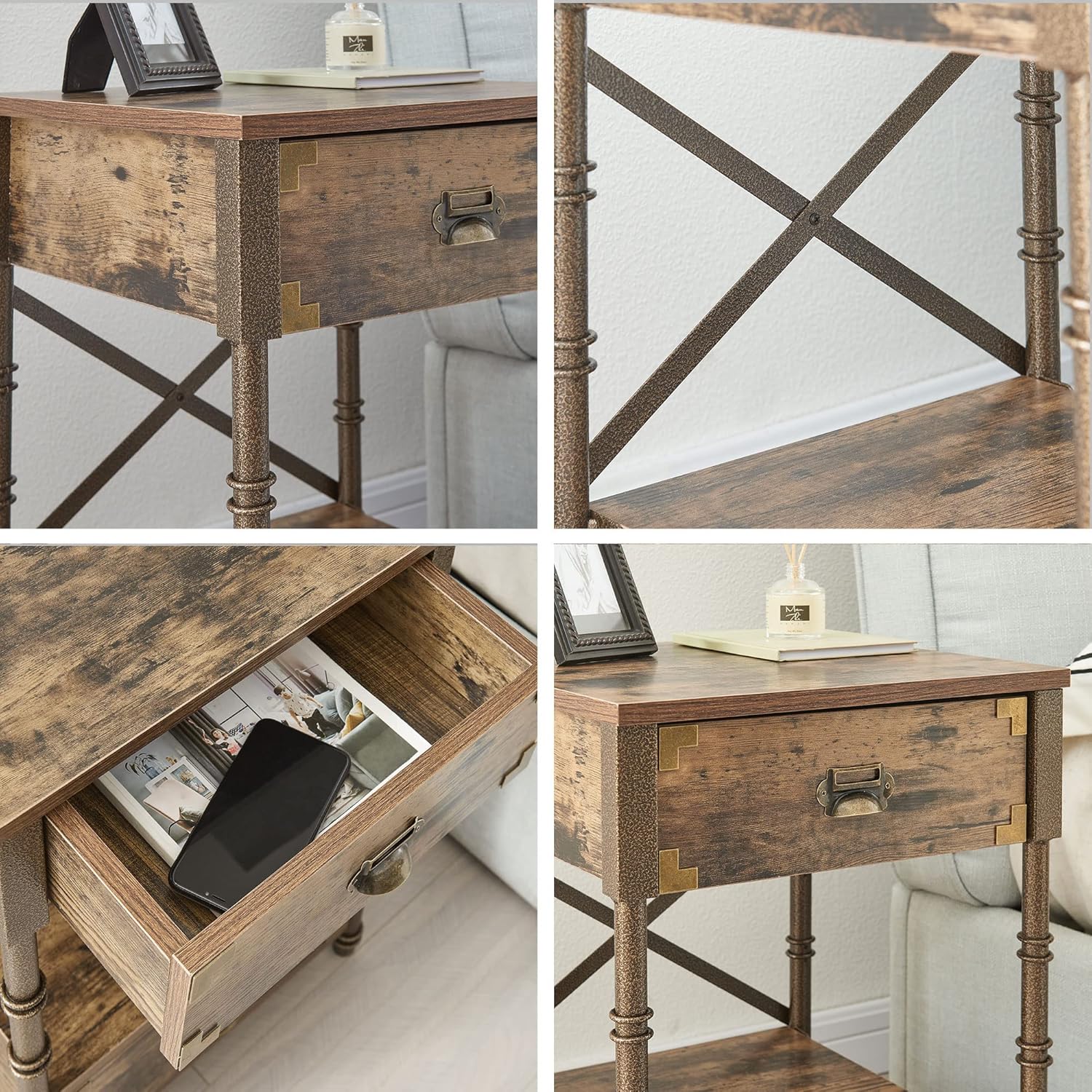 VECELO Nightstand Set of 2