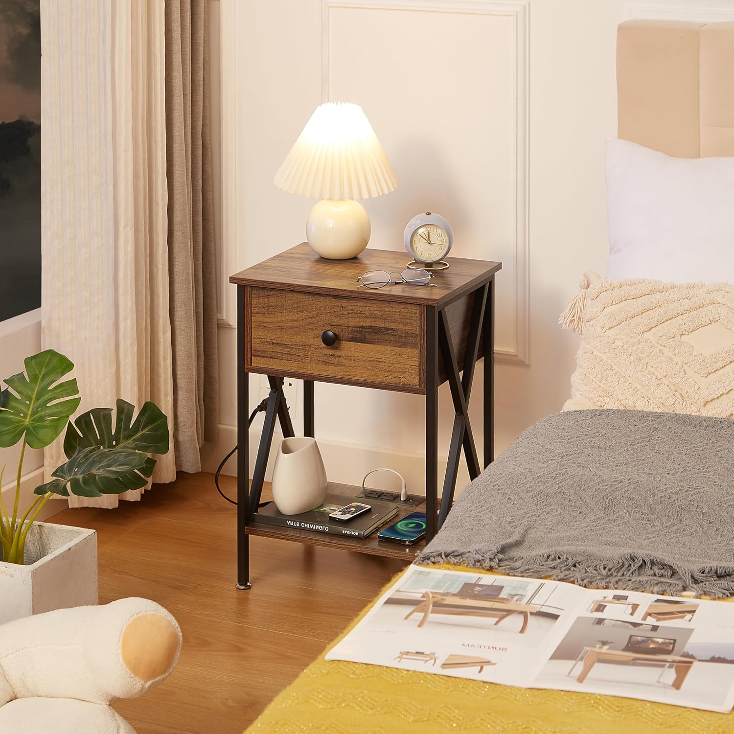 VECELO Nightstand Set of 2