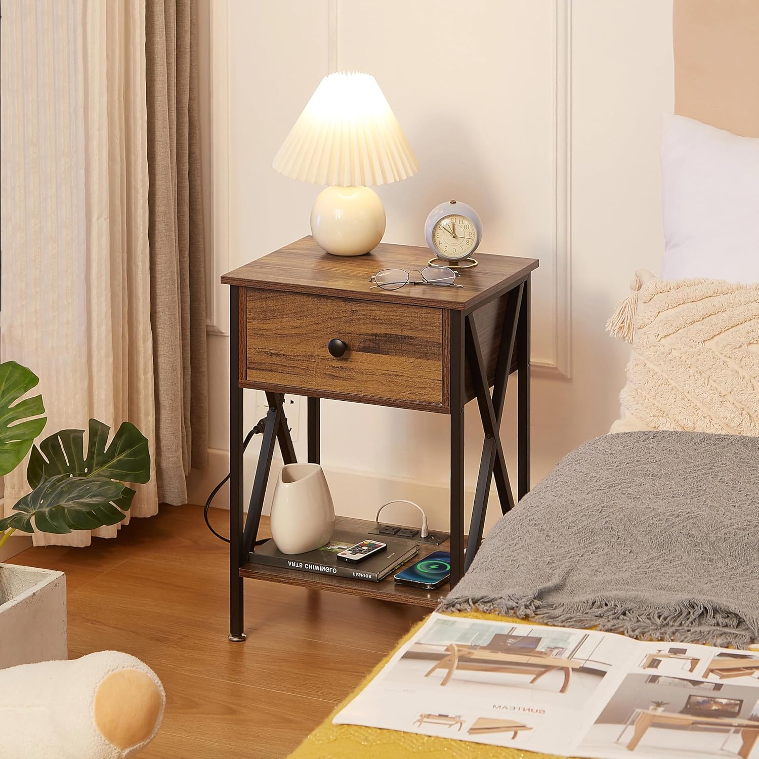 VECELO Nightstand Set of 2