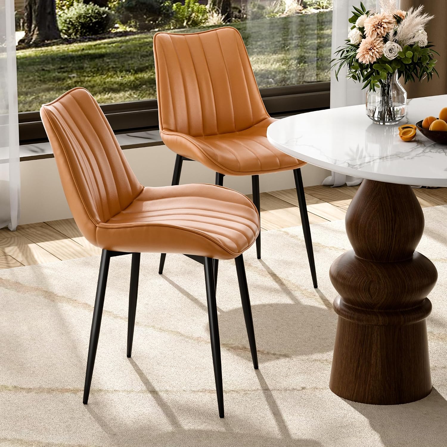 VECELO Dining Chairs Set of 2