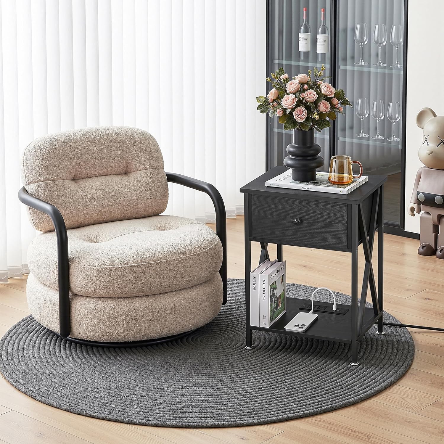 VECELO Nightstand Set of 2